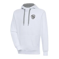 Antigua Milwaukee Brewers Metallic Victory Pullover Hoodie