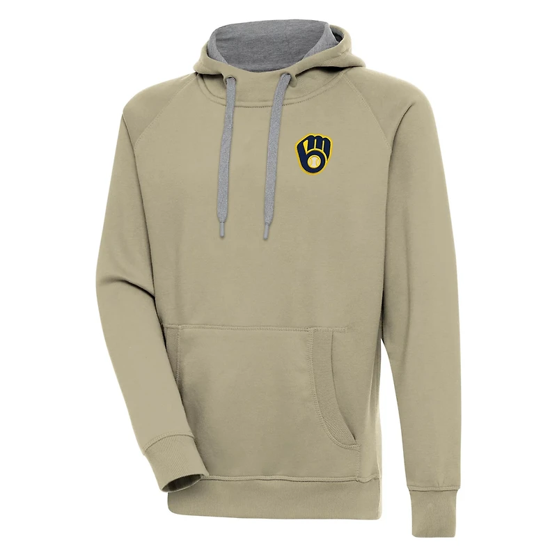 Antigua Milwaukee Brewers Victory Pullover Hoodie