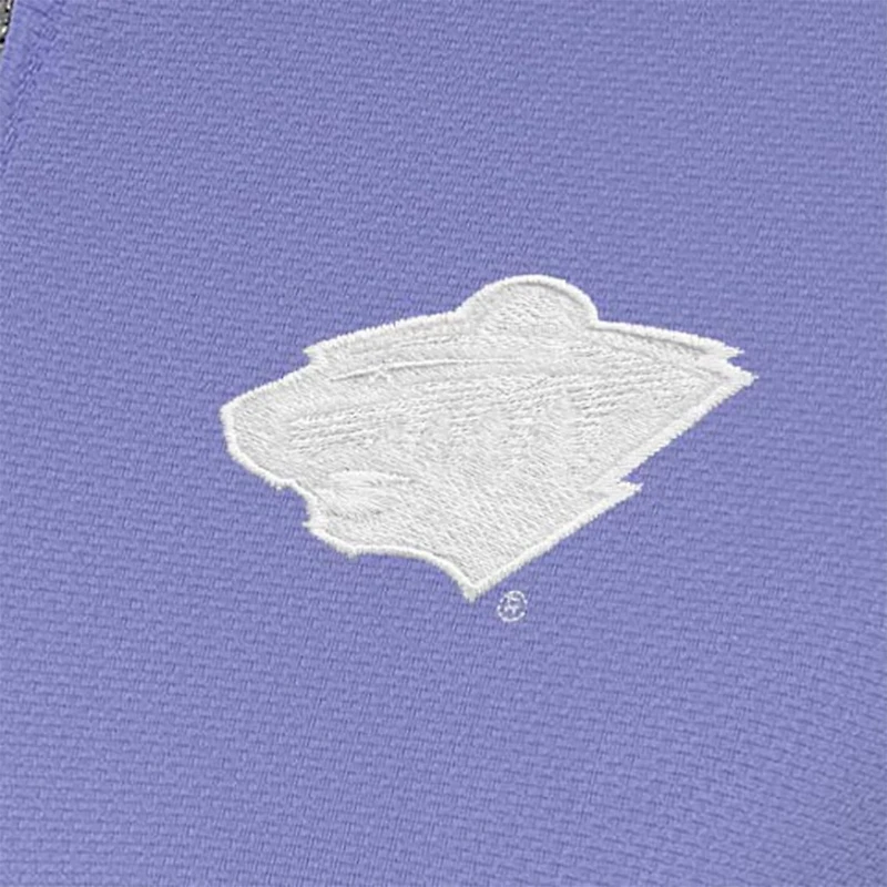 Antigua Minnesota Wild White Logo Finish Quarter-Zip Top