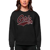 Antigua Montana Grizzlies Victory Crewneck Pullover Sweatshirt