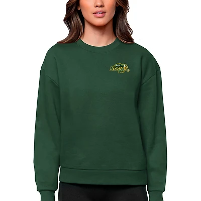 Antigua NDSU Bison Logo Victory Crewneck Pullover Sweatshirt
