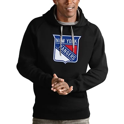 Antigua New York Rangers Logo Victory Pullover Hoodie