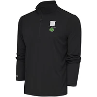 Antigua New York Rangers Shamrock Tribute Quarter-Zip Pullover Top