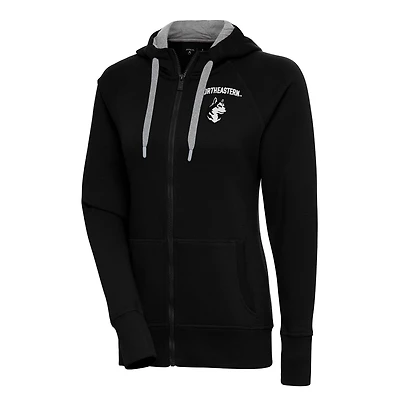Antigua Northeastern Huskies Victory Full-Zip Hoodie