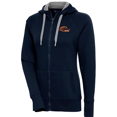 Antigua Pepperdine Waves Victory Full-Zip Hoodie
