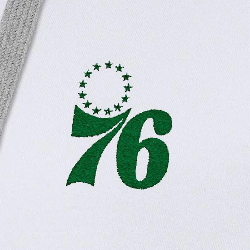 Antigua Philadelphia 76ers St Patrick's Day Victory Pullover Hoodie