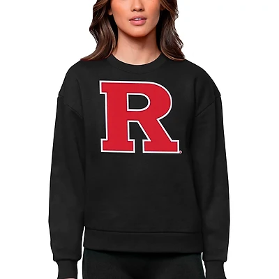 Antigua Rutgers Scarlet Knights Victory Crewneck Pullover Sweatshirt