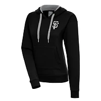Antigua San Francisco Giants Brushed Metallic Victory Pullover Hoodie