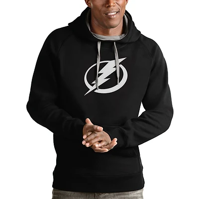 Antigua Tampa Bay Lightning Logo Victory Pullover Hoodie