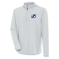 Antigua Tampa Bay Lightning Tidy Quarter-Zip Pullover Hoodie