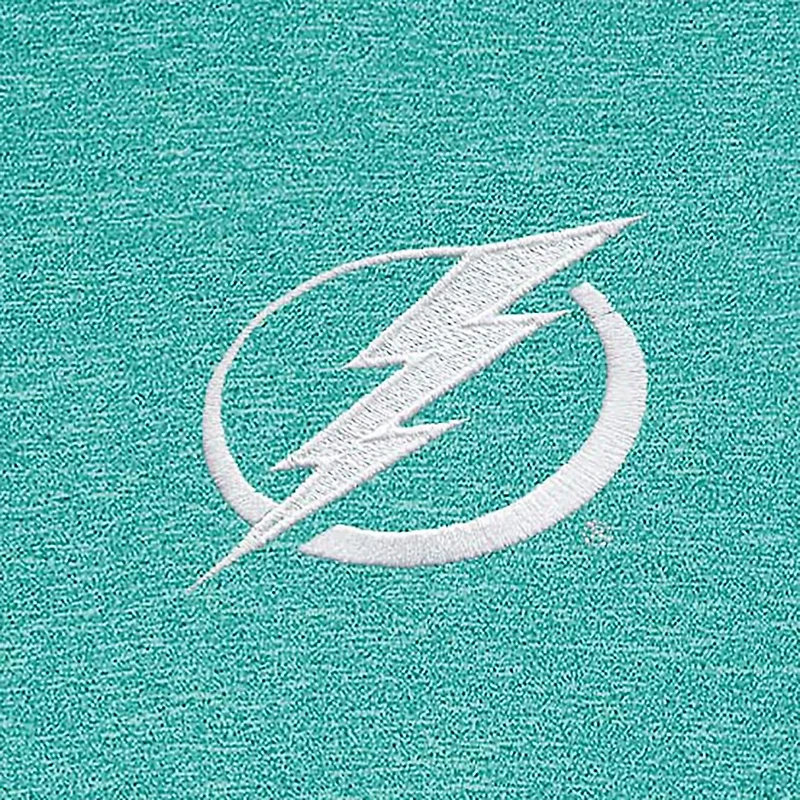 Antigua Tampa Bay Lightning White Logo Hunk Quarter-Zip Pullover