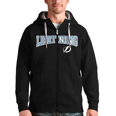 Antigua Tampa Bay Lightning Wordmark Victory Full-Zip Hoodie