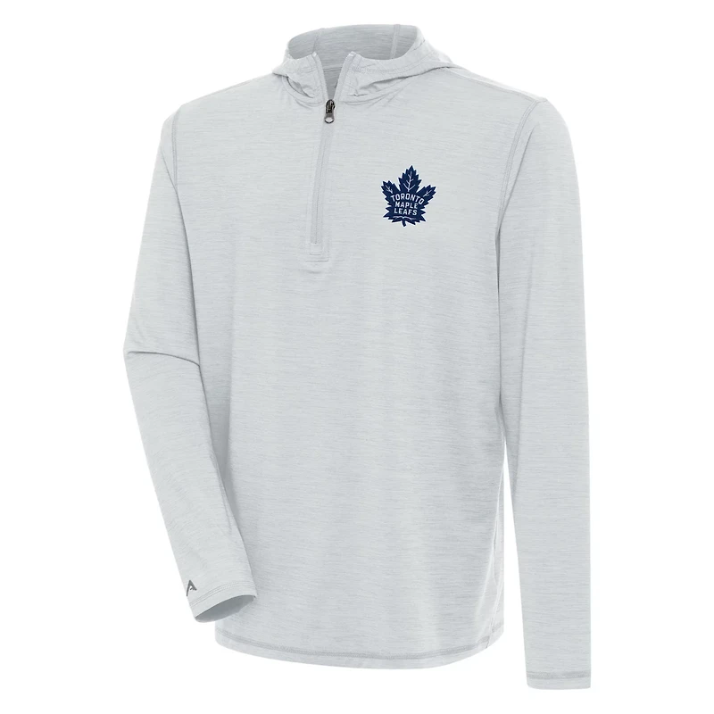 Antigua Toronto Maple Leafs Tidy Quarter-Zip Pullover Hoodie