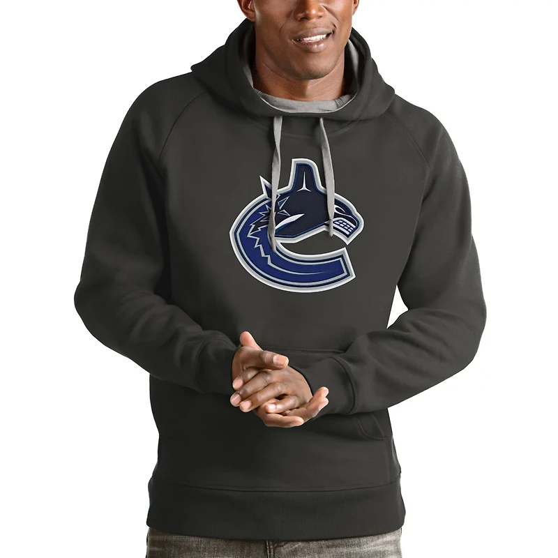 Antigua Vancouver Canucks Logo Victory Pullover Hoodie