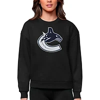 Antigua Vancouver Canucks Primary Logo Team Victory Crewneck Pullover Sweatshirt