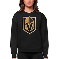 Antigua Vegas Golden Knights Primary Logo Team Victory Crewneck Pullover Sweatshirt
