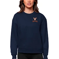 Antigua Virginia Cavaliers Logo Victory Crewneck Pullover Sweatshirt
