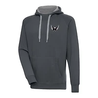 Antigua Washington Capitals Logo Victory Pullover Hoodie