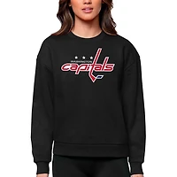 Antigua Washington Capitals Primary Logo Team Victory Crewneck Pullover Sweatshirt