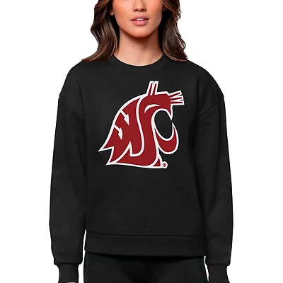 Antigua Washington State Cougars Victory Crewneck Pullover Sweatshirt