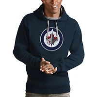 Antigua Winnipeg Jets Logo Victory Pullover Hoodie