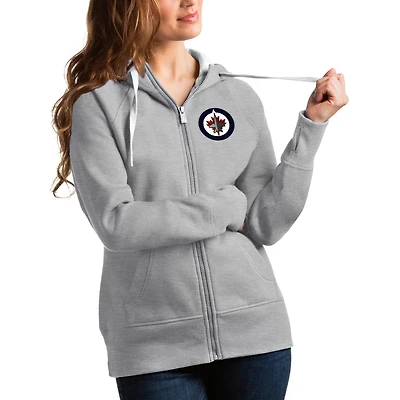 Antigua Winnipeg Jets Victory Full-Zip Hoodie