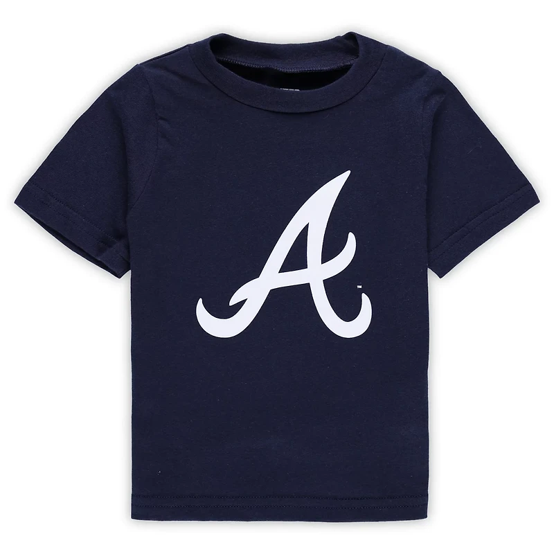 Atlanta Braves Team Crew Primary Logo T-Shirt