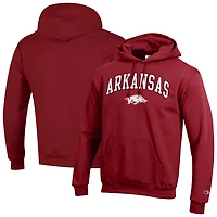 Champion Arkansas Razorbacks Arched Logo Fleece Pullover Hoodie