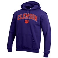 Champion Clemson Tigers Arched Logo Fleece Pullover Hoodie