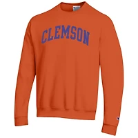 Champion Clemson Tigers Basic Arch Fleece Pullover Sweatshirt