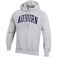 Champion Heathered Gray Auburn Tigers Team Arch Reverse Weave Pullover Hoodie