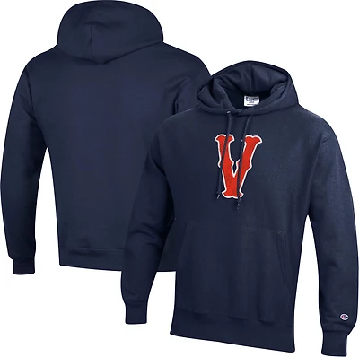 Champion Heathered Gray Virginia Cavaliers Vintage Team Vault Logo Reverse Weave Pullover Hoodie