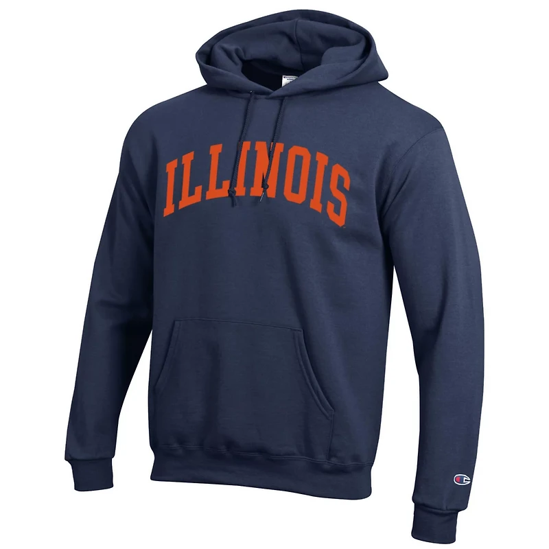 Champion Illinois Fighting Illini Basic Arch Fleece Pullover Hoodie