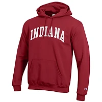 Champion Indiana Hoosiers Basic Arch Fleece Pullover Hoodie