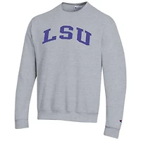 Champion LSU Tigers Basic Arch Fleece Pullover Sweatshirt