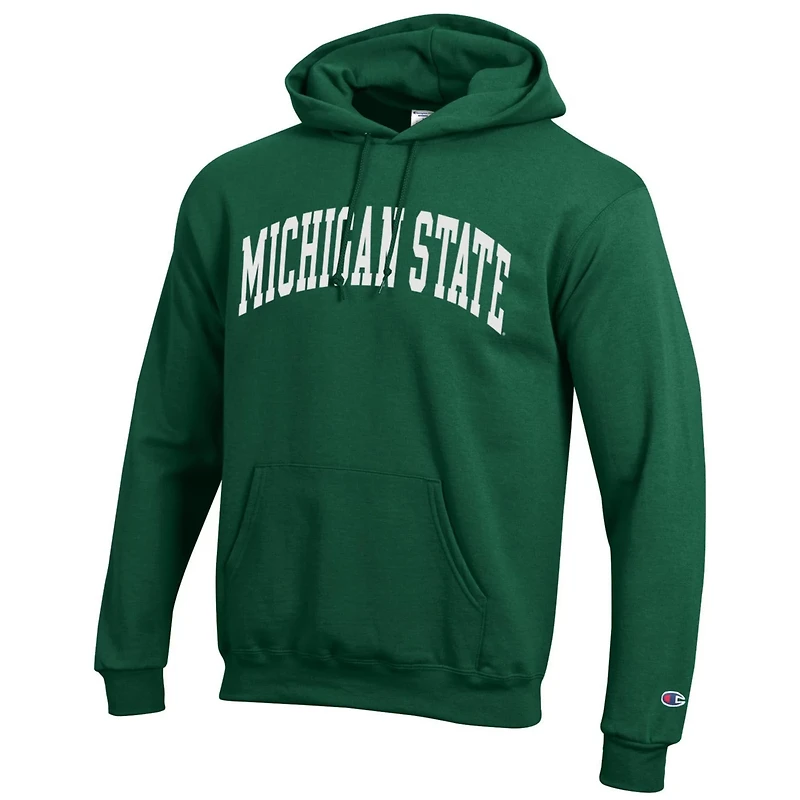 Champion Michigan State Spartans Basic Arch Fleece Pullover Hoodie
