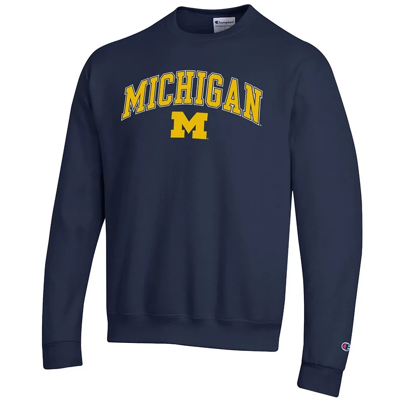 Champion Michigan Wolverines Arch Over Logo Pullover Sweatshirt