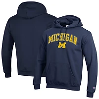 Champion Michigan Wolverines Arched Logo Fleece Pullover Hoodie