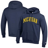 Champion Michigan Wolverines Basic Arch Fleece Pullover Hoodie