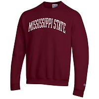Champion Mississippi State Bulldogs Basic Arch Fleece Pullover Sweatshirt