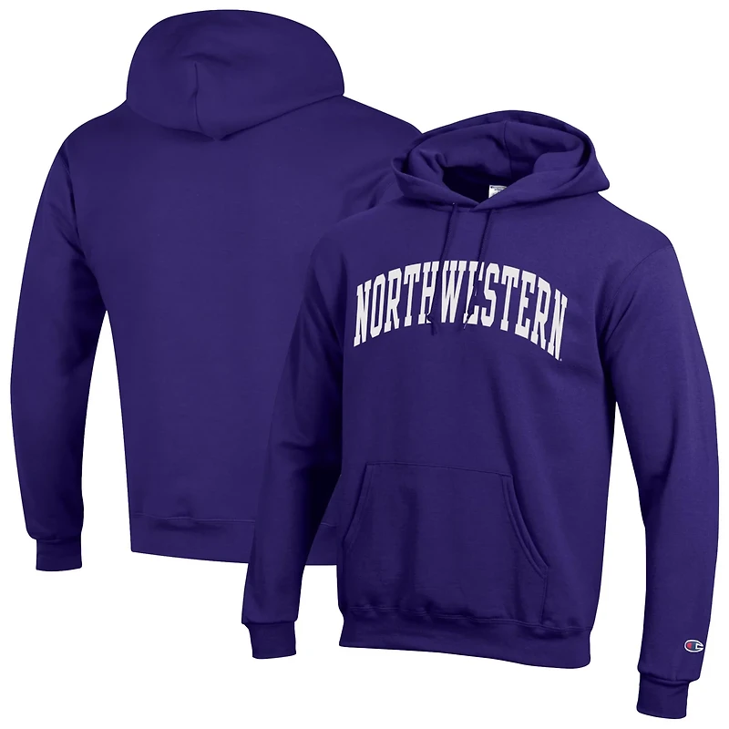 Champion Northwestern Wildcats Basic Arch Fleece Pullover Hoodie