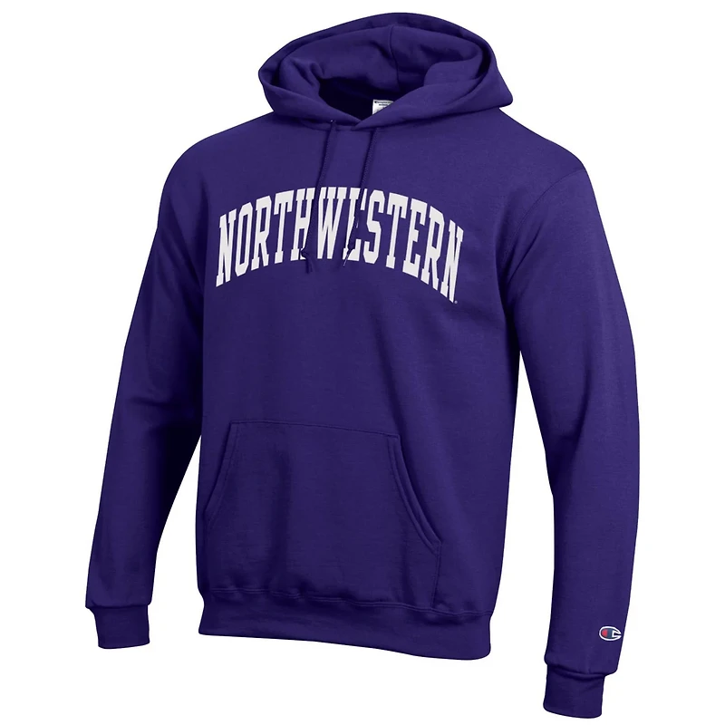 Champion Northwestern Wildcats Basic Arch Fleece Pullover Hoodie