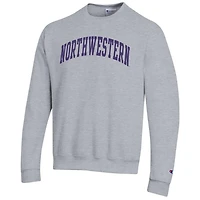 Champion Northwestern Wildcats Basic Arch Fleece Pullover Sweatshirt
