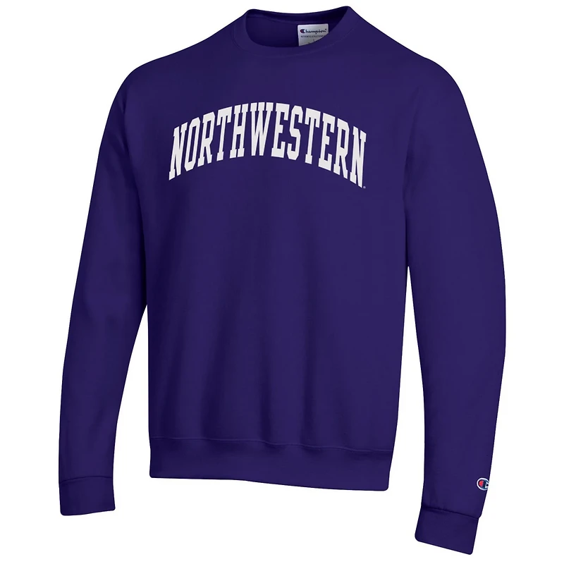 Champion Northwestern Wildcats Basic Arch Fleece Pullover Sweatshirt