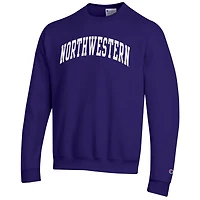 Champion Northwestern Wildcats Basic Arch Fleece Pullover Sweatshirt