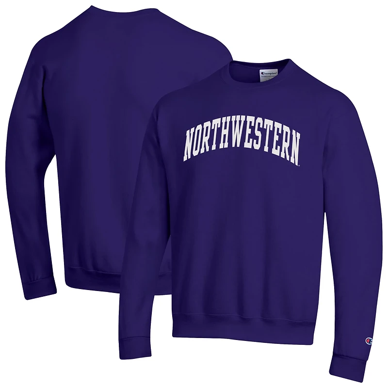 Champion Northwestern Wildcats Basic Arch Fleece Pullover Sweatshirt