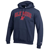 Champion Ole Miss Rebels Arched Logo Fleece Pullover Hoodie