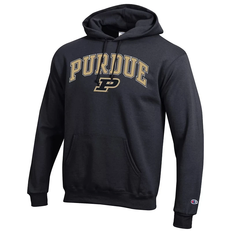 Champion Purdue Boilermakers Arched Logo Fleece Pullover Hoodie