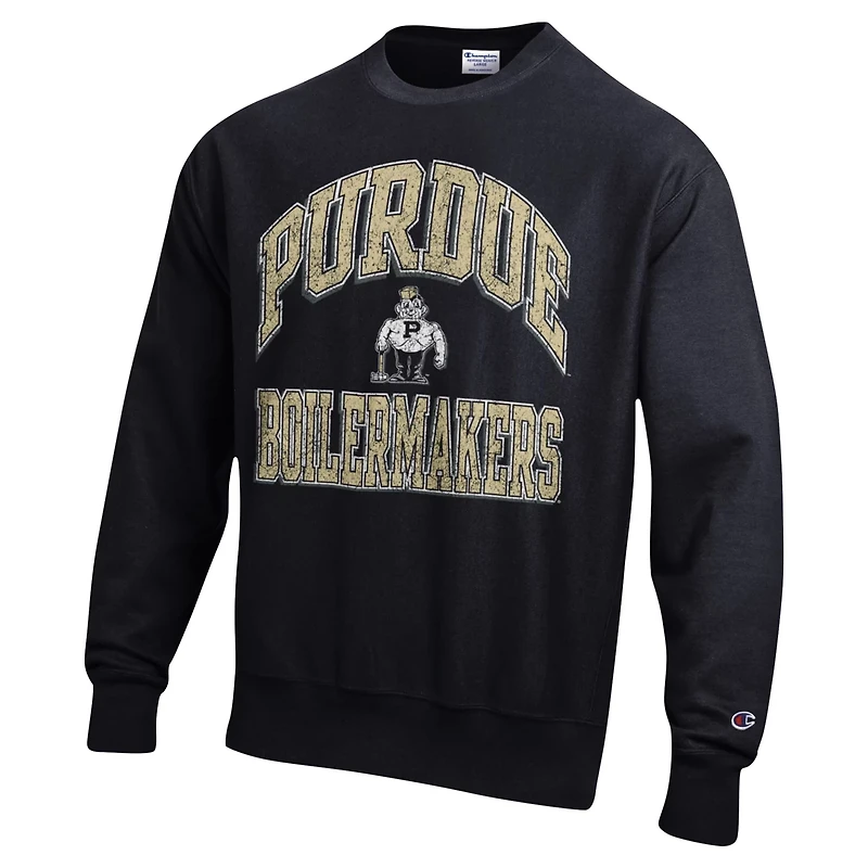 Champion Purdue Boilermakers Vault Late Night Reverse Weave Pullover Sweatshirt