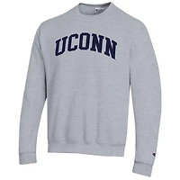 Champion UConn Huskies Basic Arch Fleece Pullover Sweatshirt
